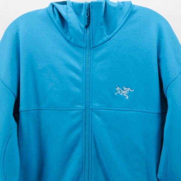 ARCTERYX MENS ARENITE XXL BLUE TETRA FULL ZIP NWOT RARE HOODY. ULTRA COMFY GEAR! - Picture 7 of 15